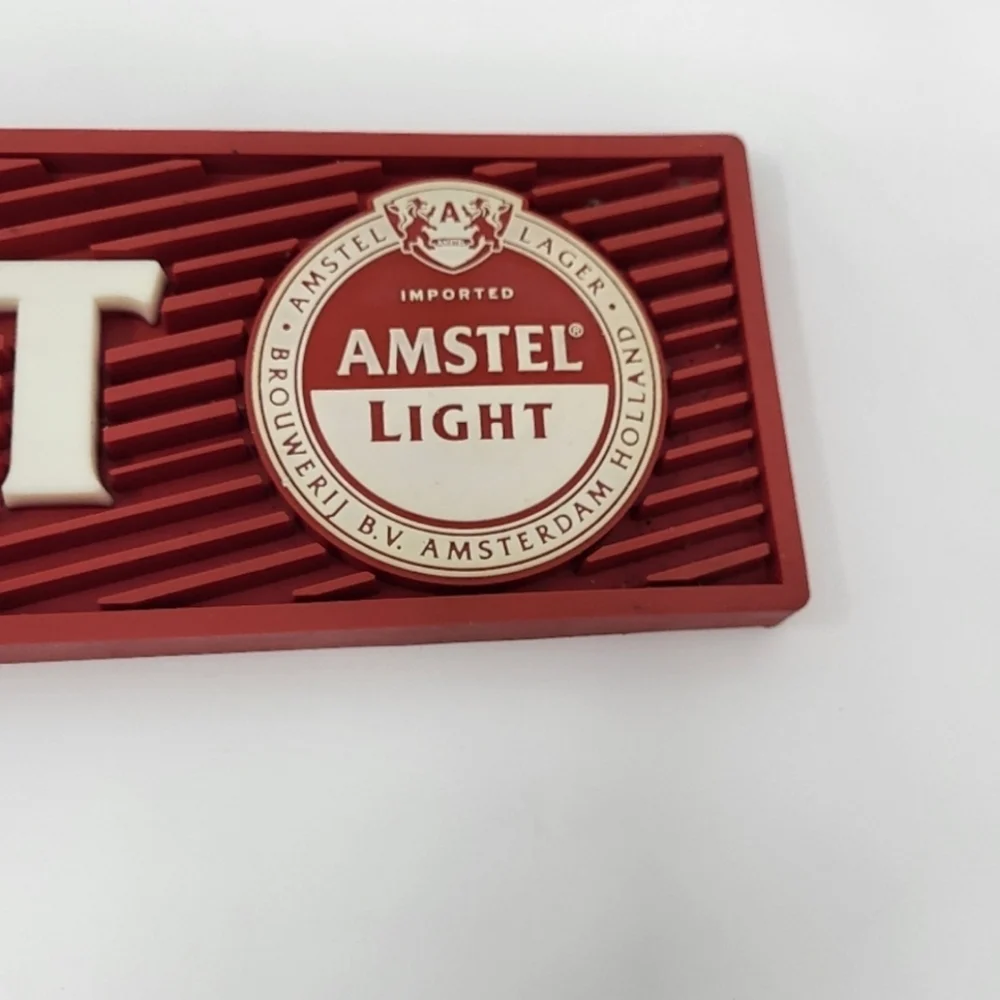 Amstel Light Red Beer Bar Mat‎ Man Cave